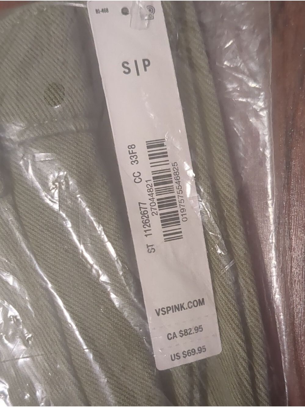Nwt PINK Utility Cargo Pants Size S/P - Picture 7 of 7